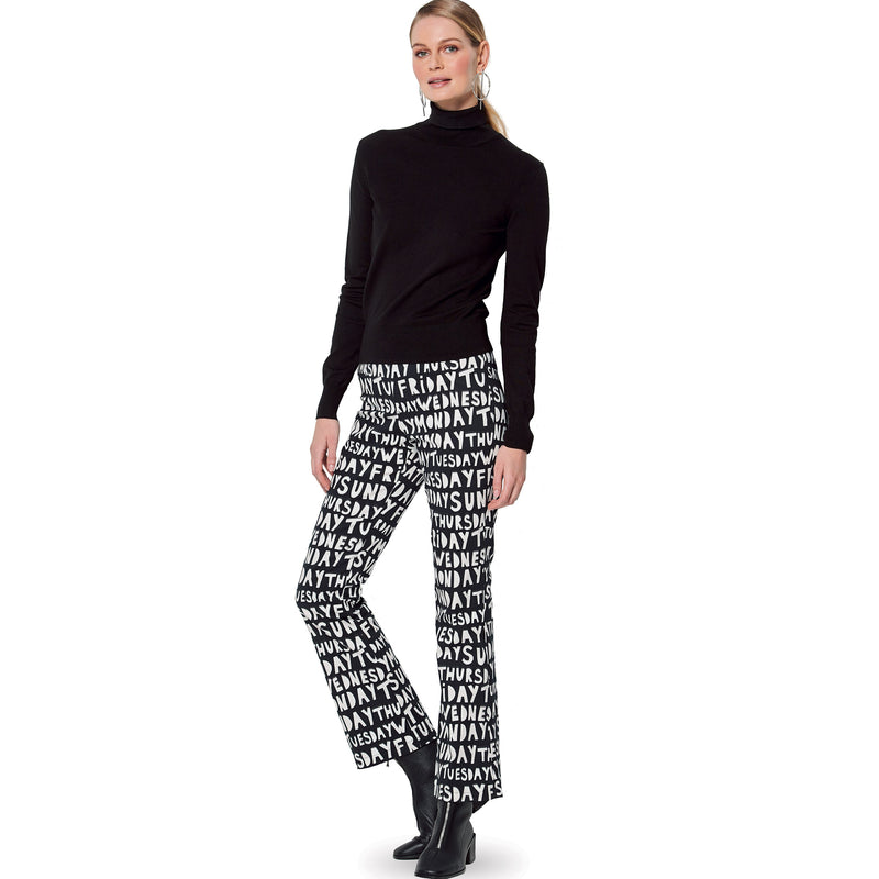 Burda Style Misses' Flared Trousers with Waistband Sewing Pattern B6152