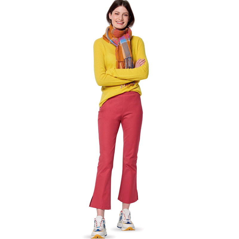 Burda Style Misses' Flared Trousers with Waistband Sewing Pattern B6152
