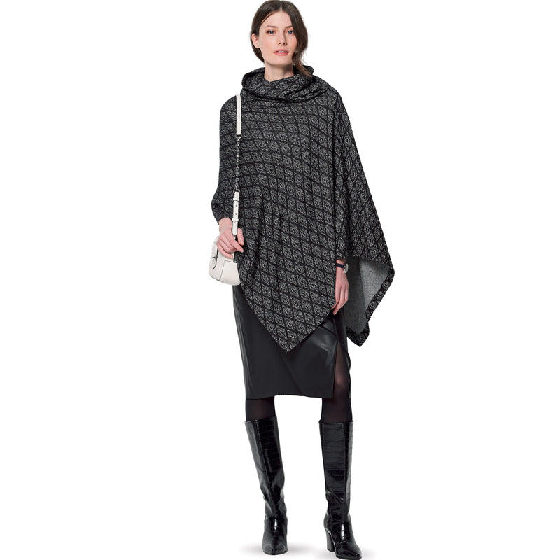 Burda Style Misses' Cape with Roll Neck Sewing Pattern B6175