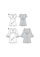 Burda Style Misses Dress Sewing Pattern for Stylish Creations B6205