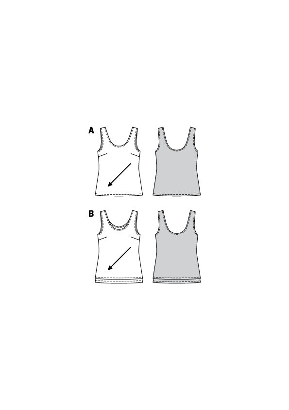 Burda Style Misses Top/Vest Sewing Pattern for Stylish Creations B6231