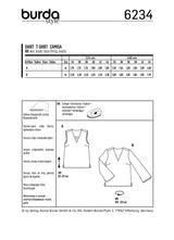 Burda Style Misses Top/Vest Sewing Pattern for Stylish Creations B6234