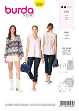 Burda Style Misses Top/Vest Sewing Pattern for Stylish Creations B6234