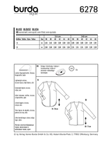 Burda Style Plus Size Top/Vest Sewing Pattern for Stylish Creations B6278