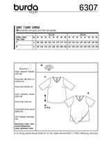Burda Style Plus Size Top/Vest Sewing Pattern for Stylish Creations B6307