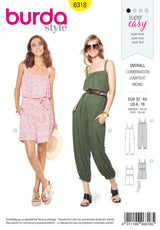 Burda Style Misses Sportswear Sewing Pattern for Stylish Outfits B6318