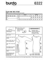 Burda Style Misses Dress Sewing Pattern for Stylish Creations B6322