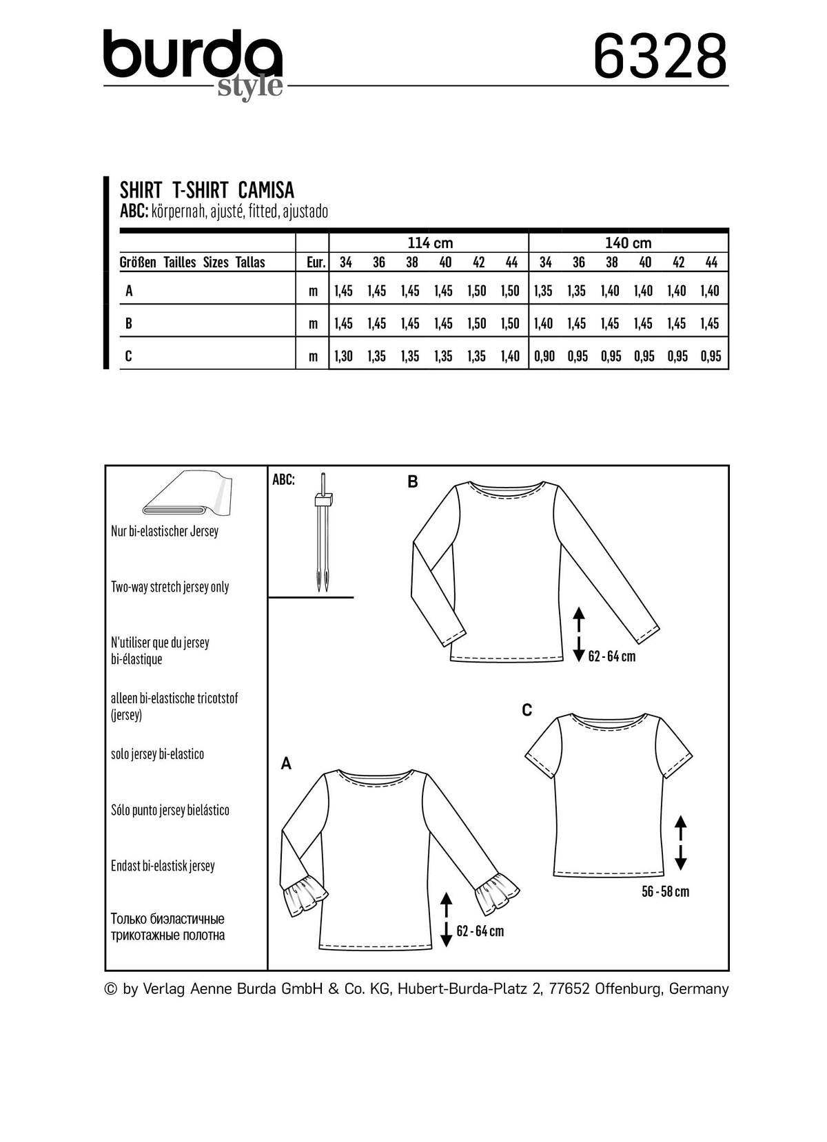 Burda Style Misses Top/Vest Sewing Pattern for Stylish Creations B6328