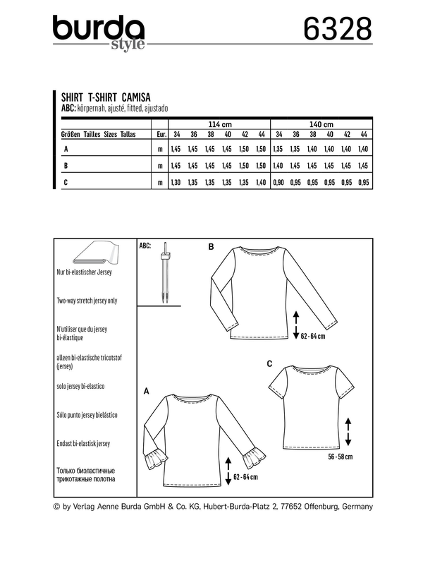 Burda Style Misses Top/Vest Sewing Pattern for Stylish Creations B6328