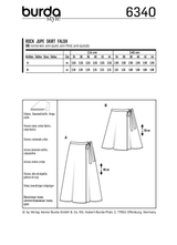 Burda Style Misses Skirt/Pants Sewing Pattern for Stylish Outfits B6340