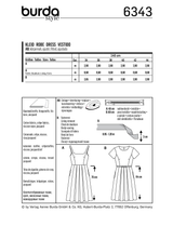Burda Style Misses Dress Sewing Pattern for Stylish Creations B6343