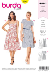 Burda Style Misses Dress Sewing Pattern for Stylish Creations B6343