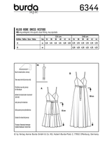 Burda Style Misses Dress Sewing Pattern for Stylish Creations B6344