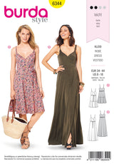 Burda Style Misses Dress Sewing Pattern for Stylish Creations B6344