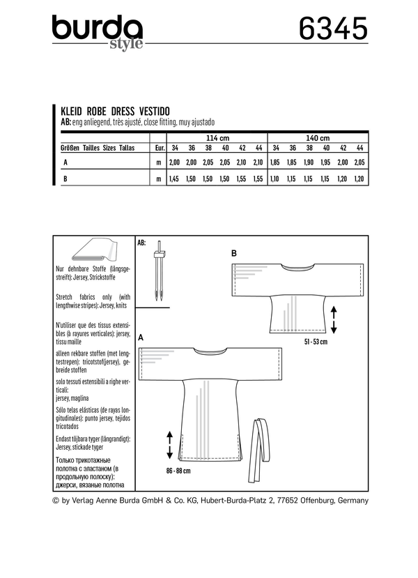 Burda Style Misses Sportswear Sewing Pattern for Stylish Outfits B6345