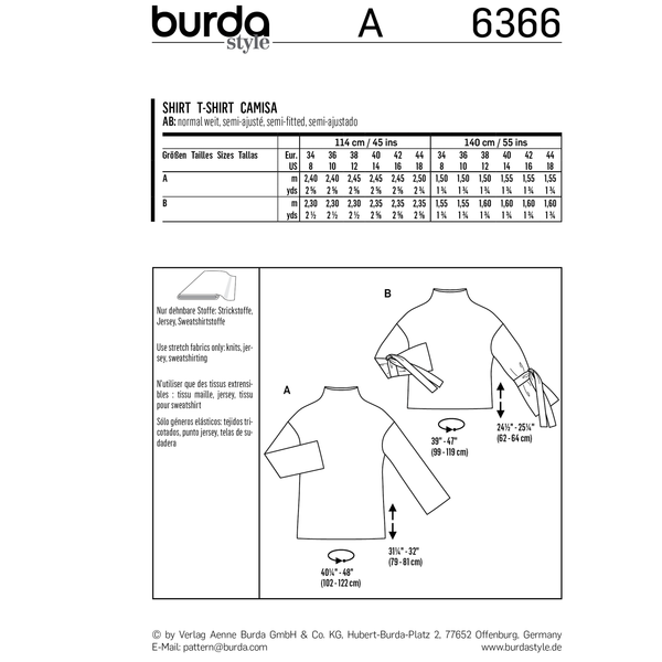 Burda Style Misses Top Vest Sewing Pattern for Stylish Creations B6366