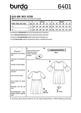 Burda Style Misses Dress Sewing Pattern for Stylish Creations B6401