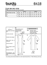 Burda Style Miss Dress Sewing Pattern for Stylish Creations B6418