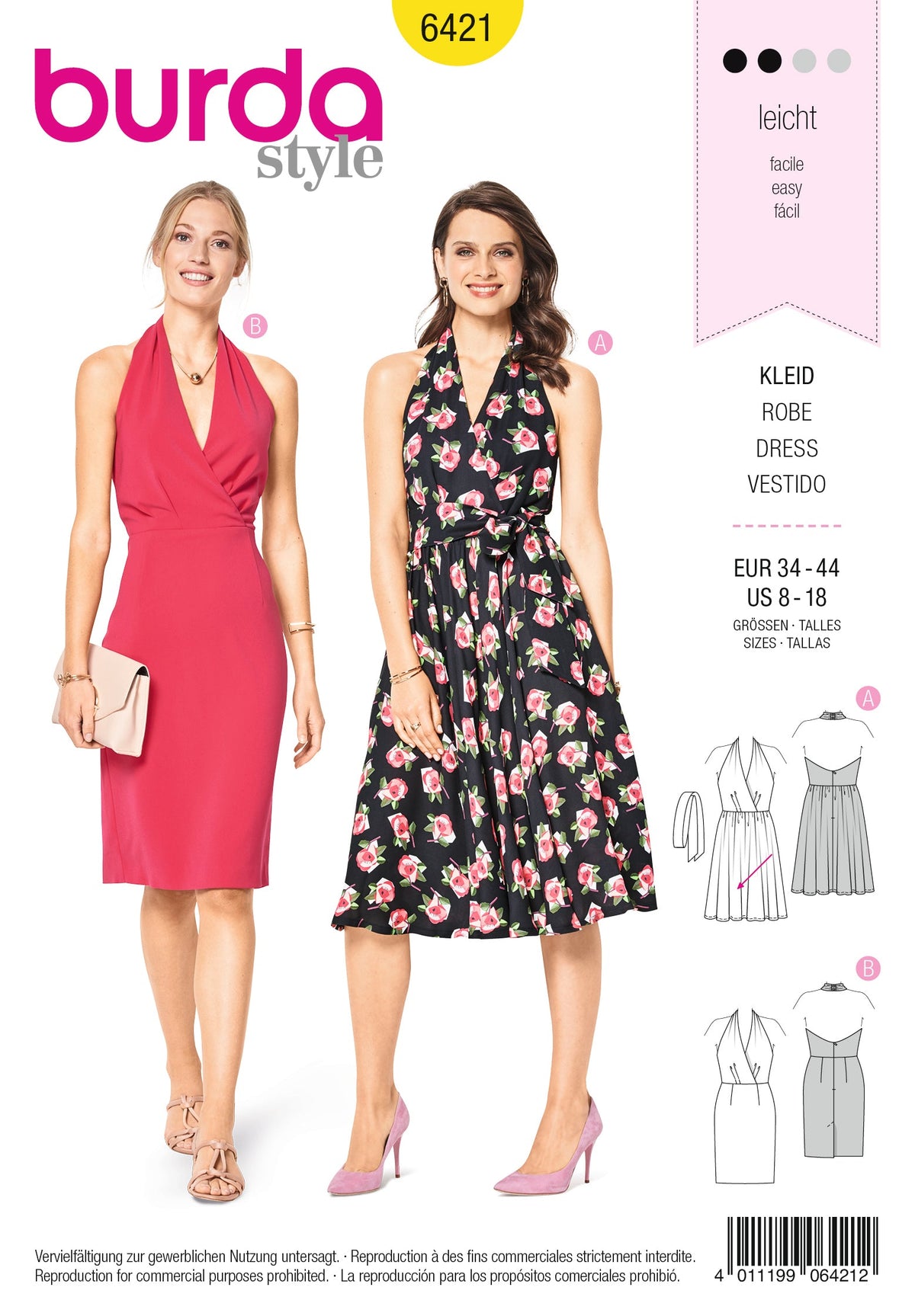 Burda Style Miss Dress Sewing Pattern for Stylish Creations B6421