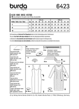 Burda Style Miss Dress Sewing Pattern for Stylish Creations B6423