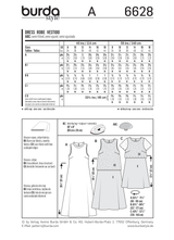 Burda Style Misses Dress Sewing Pattern for Stylish Creations B6628