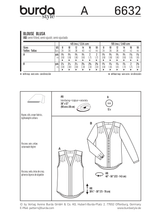 Burda Style Misses Blouse: Stylish Sewing Pattern for Fashionistas B6632