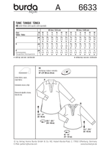 Burda Style Misses Tunic: Stylish Sewing Pattern for Fashionistas B6633