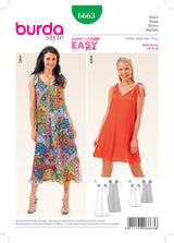 Burda Style Miss Dress Sewing Pattern for Stylish Creations B6663
