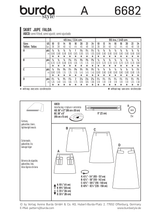 Burda Style Miss Skirt Sewing Pattern for Stylish Creations B6682