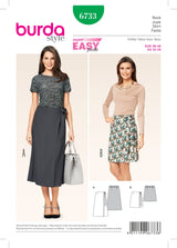 Burda Style Misses Skirt Sewing Pattern for Stylish Creations B6733