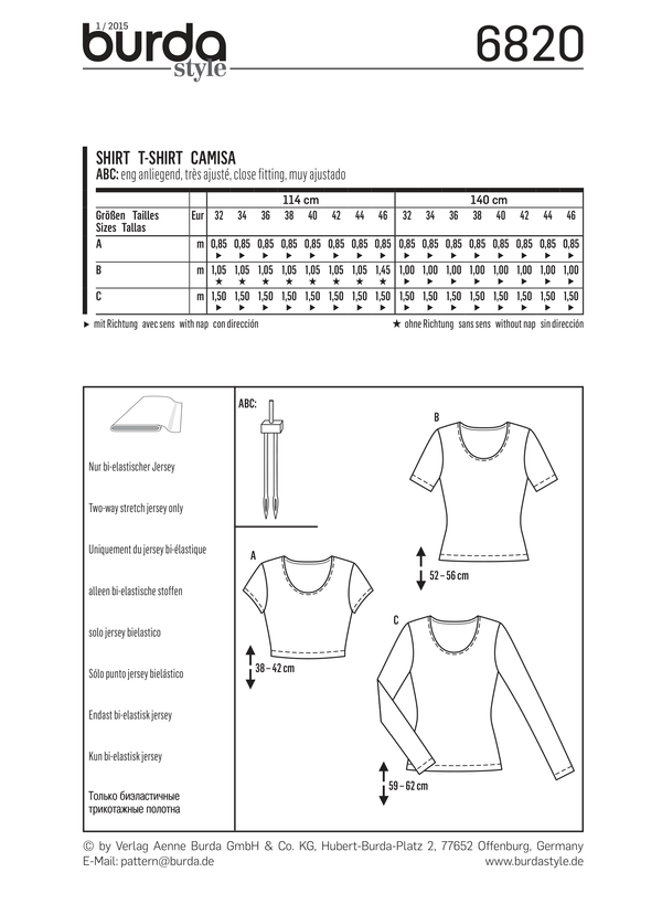 Burda Style Top/Vest Misses Sewing Pattern for Stylish Creations B6820