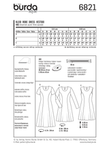 Burda Style Dress Misses Sewing Pattern for Stylish Creations B6821