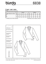 Burda Style Top/Vest Misses Sewing Pattern for Stylish Creations B6838