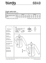 Burda Style Top/Vest Misses Sewing Pattern for Stylish Creations B6849