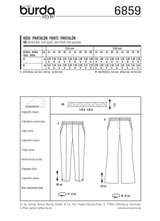 Burda Style Plus Size Skirt and Pants Sewing Pattern B6859