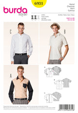 Burda Style Menswear Sewing Pattern for Stylish Creations B6931