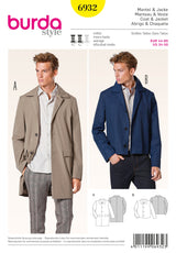 Burda Style Menswear Sewing Pattern for Stylish Creations B6932