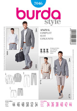 Burda Style Stylish Suit Sewing Pattern for Elegant Creations B7046
