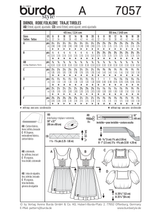 Burda Style Folklore Dress Sewing Pattern for Stylish Creations B7057