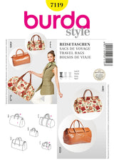 Burda Style Travel Bags Sewing Pattern for Stylish Creations B7119