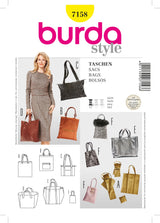 Burda Style Stylish Bags Sewing Pattern for Creative Projects B7158