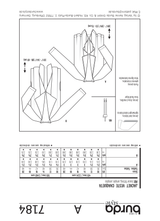 Burda Style Stylish Jacket Sewing Pattern for Fashion Enthusiasts B7184