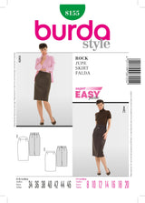 Burda Style Skirt Sewing Pattern for Stylish Creations B8155