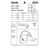Burda Style Stylish Bag & Case Sewing Pattern for Creative Projects B8235