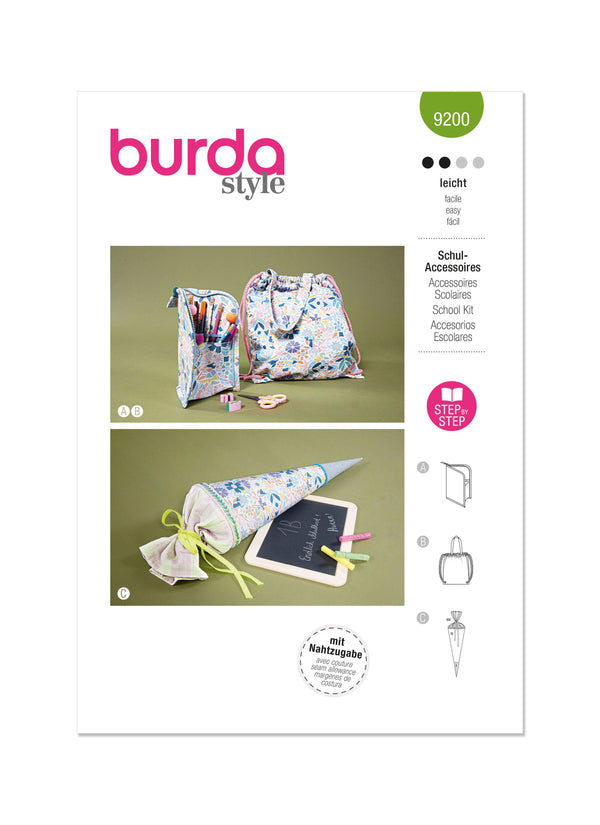 Burda Style Accessories Sewing Pattern for Creative Projects B9200