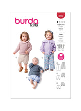 Burda Style Babies Trousers Sewing Pattern for Easy Crafting B9202