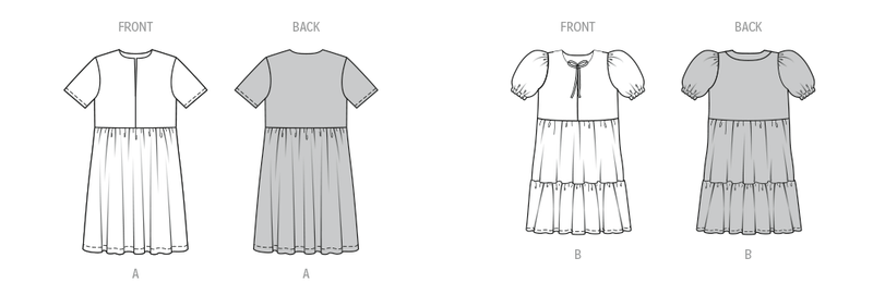 Burda Style Children's Dress Sewing Pattern for Creative Projects B9212