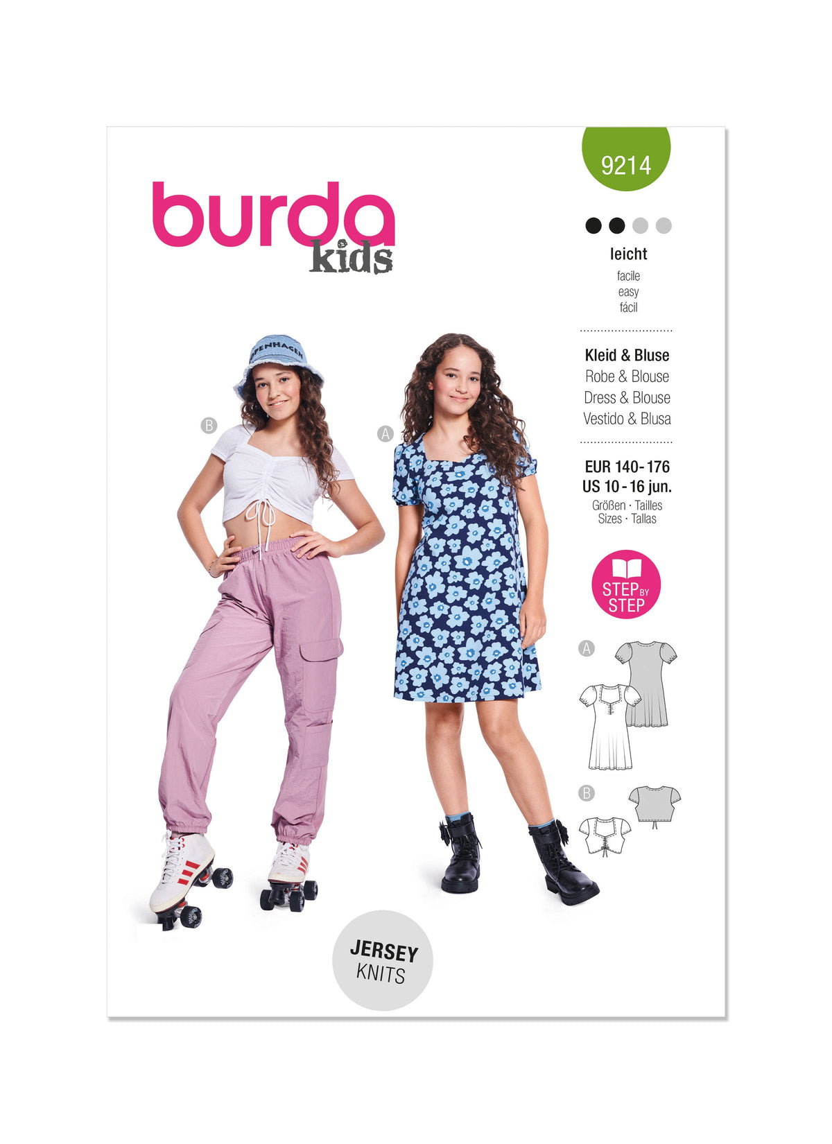 Burda Style Children's Dress & Shirt Sewing Pattern B9214