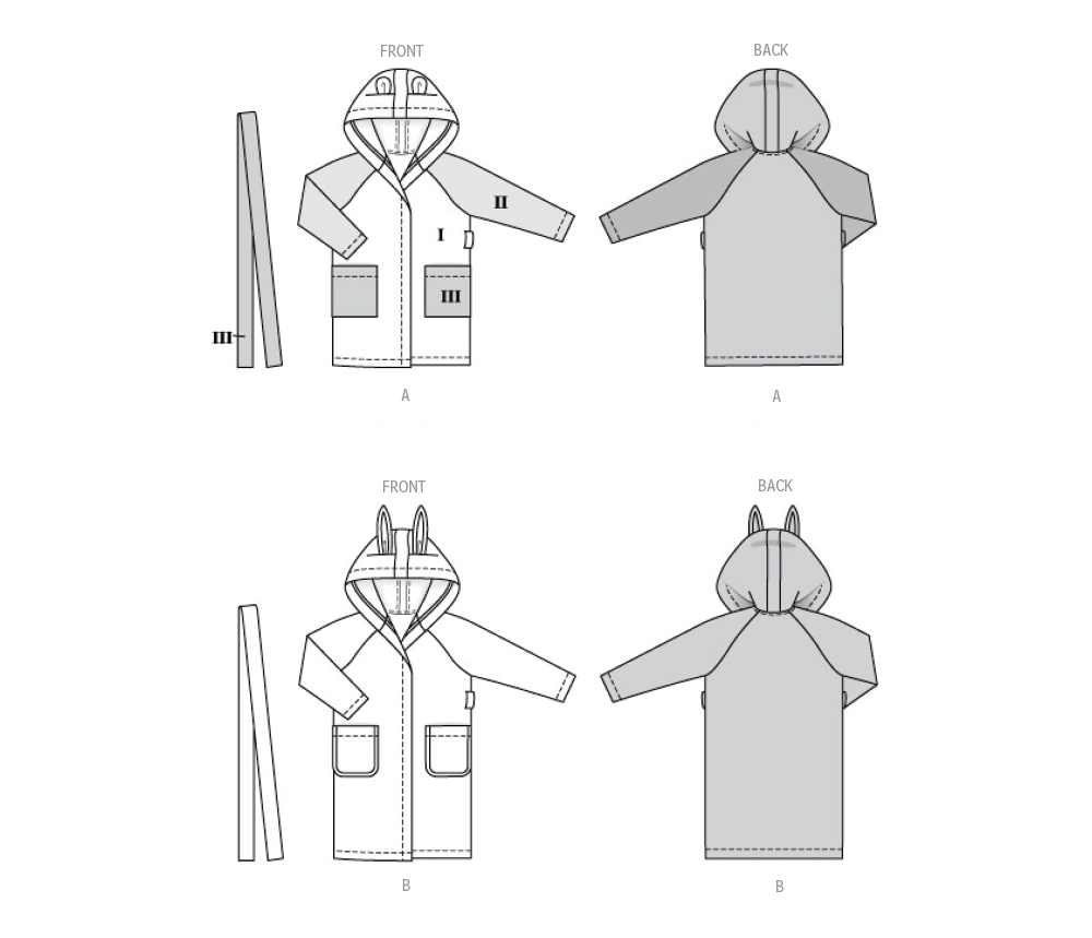 Burda Style Children's Bathrobe Sewing Pattern Guide B9219