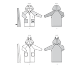 Burda Style Children's Bathrobe Sewing Pattern Guide B9219